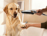 G-Promise 3 Mode Dog Shower Attachment with Pause Mode, Dog shower Sprayer with 100 Inches Hose, Metal Diverter, Adhesive Holder, for Fast and Easy Dog Bathing and Cleaning Indoor and Outdoor(Chrome)