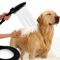 G-Promise 3 Mode Dog Shower Attachment with Pause Mode, Dog shower Sprayer with 100 Inches Hose, Metal Diverter, Adhesive Holder, for Fast and Easy Dog Bathing and Cleaning Indoor and Outdoor(Chrome)