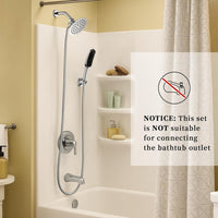 G-Promise 3 Mode Dog Shower Attachment with Pause Mode, Dog shower Sprayer with 100 Inches Hose, Metal Diverter, Adhesive Holder, for Fast and Easy Dog Bathing and Cleaning Indoor and Outdoor(Chrome)